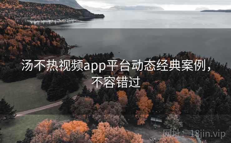 汤不热视频app平台动态经典案例,不容错过 汤不热视频app平台动态经典案例,不容错过